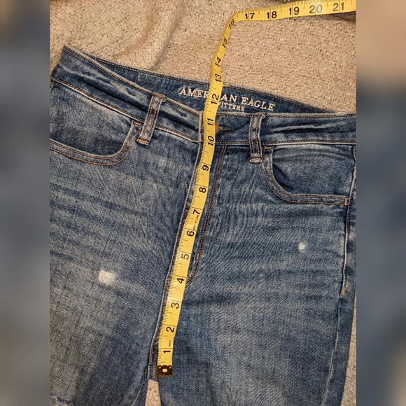 American Eagle Outfitters AEO Denim X Distressed Highest Rise Jegging - 6 Reg - Picture 11 of 12